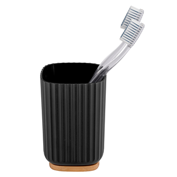 Pohár na kefky WENKO ROTELLO čierna/prírodná 1