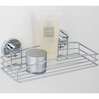 Kúpeľňová polica WENKO VACUUM-LOC 6 chróm 1