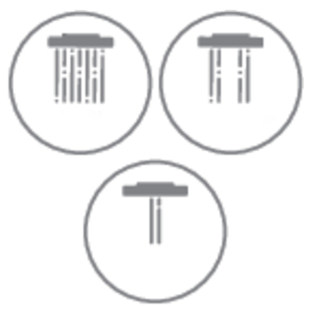 Sprchová súprava WENKO WATER SAVING čierna, ⌀ 10 cm, dĺžka hadice 70 cm 1