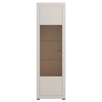 Vitrína WENRICK kašmírová, výška 194 cm 1