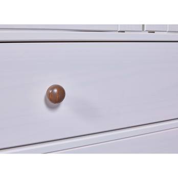 Vitrína WESLEY borovica biela/hnedá 7