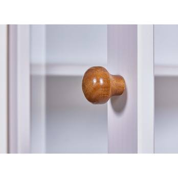 Vitrína WESLEY borovica biela/hnedá 8