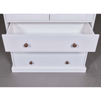 Vitrína WESLEY borovica biela/hnedá 10