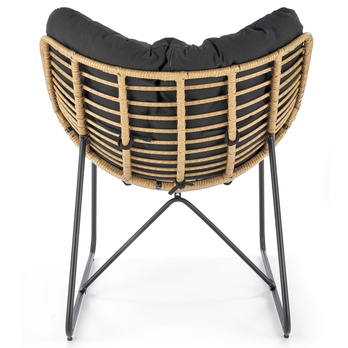 Kreslo WHASPIR prírodná/čierna 3