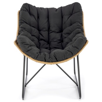 Kreslo WHASPIR prírodná/čierna 7