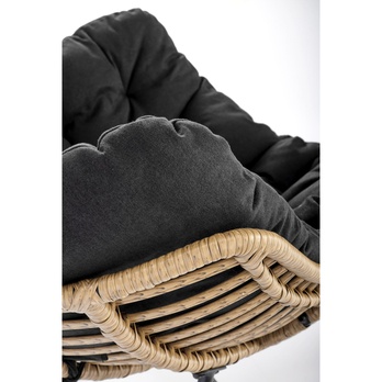 Kreslo WHASPIR prírodná/čierna 9