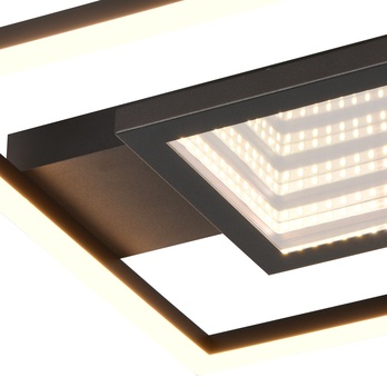 Stropné LED svietidlo WHEELER čierna/biela 1