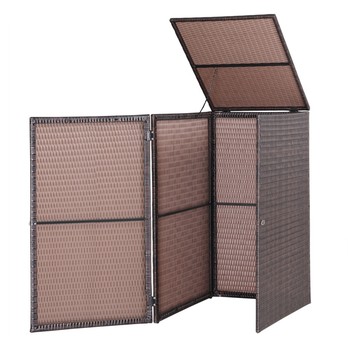 Obal na smetník WHEELIE hnedá 4