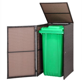 Obal na smetník WHEELIE hnedá 5