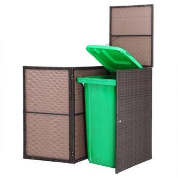 Obal na smetník WHEELIE hnedá 6