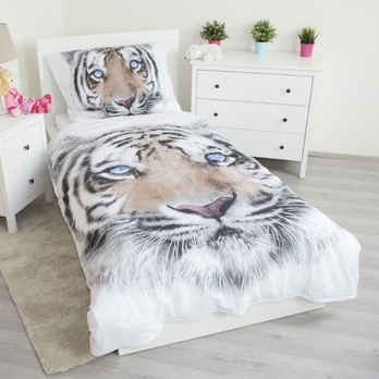 Posteľná bielizeň WHITE TIGER 70x90 a 140x200 cm 1