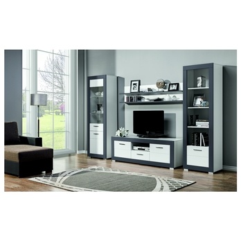 TV stolík WHITNEY GREY GR1 biela/sivá 1