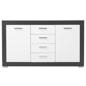 Komoda WHITNEY GREY GR3 biela/sivá 3