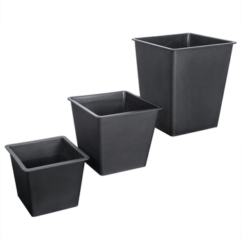 Vysoký obal na kvety WICKER krémová, 3 ks 8