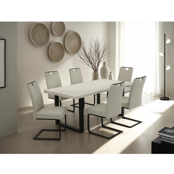 Jedálenská stolička WIEN S béžová, sada 2 ks 1