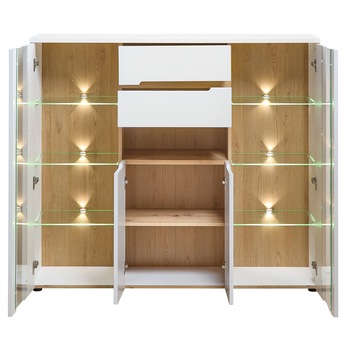 Komoda WIGA II biela/dub artisan 2