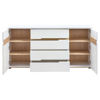 Komoda WIGA biela/dub artisan 2