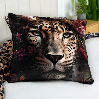 Vankúš WILD FLOWER leopard, 50x50 cm 1