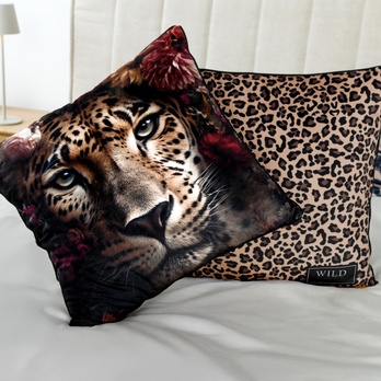 Vankúš WILD FLOWER leopard, 50x50 cm 2