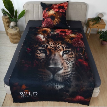 Posteľná bielizeň WILD FLOWER leopard, 70x90 a 135x200 cm 1