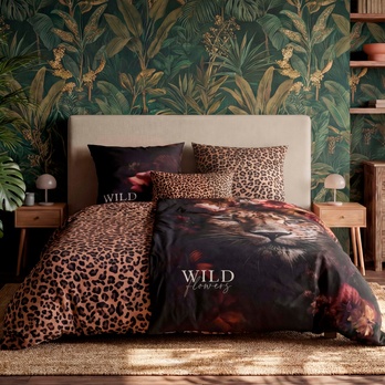 Posteľná bielizeň WILD FLOWER leopard, 70x90 a 135x200 cm 3