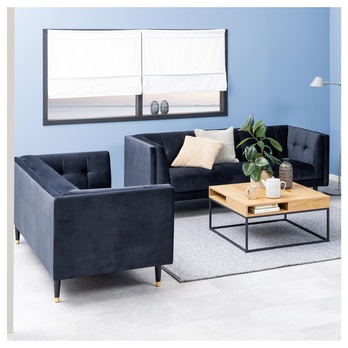 Konferenčný stolík WILLFORD dub divoký/čierna 2