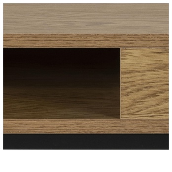 Konferenčný stolík WILLFORD dub divoký/čierna 7