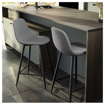 Barová stolička WILMA sivá 1