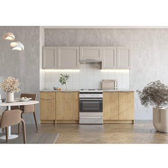 Kuchynská zostava  WINDY dub cremona/kašmírová/sivá 1