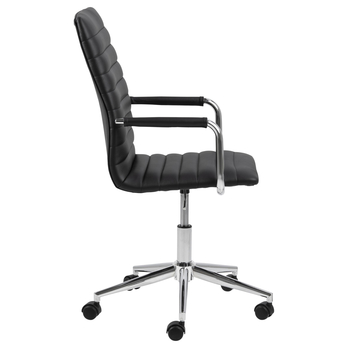 Kancelárska stolička WINSLOW čierna/strieborná 4