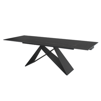 Jedálenský stôl WISTAN 1 čierny mramor/čierna 2