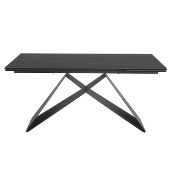 Jedálenský stôl WISTAN 1 čierny mramor/čierna 3