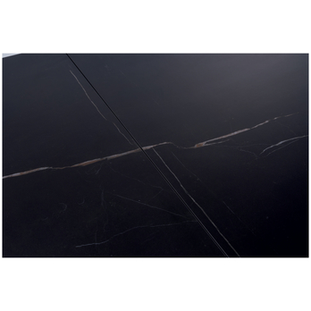 Jedálenský stôl WISTAN 1 čierny mramor/čierna 4