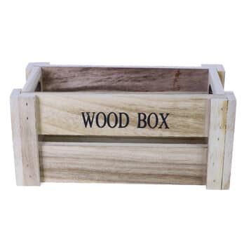 Drevená debnička WOOD BOX hnedá, šírka 15 cm 1