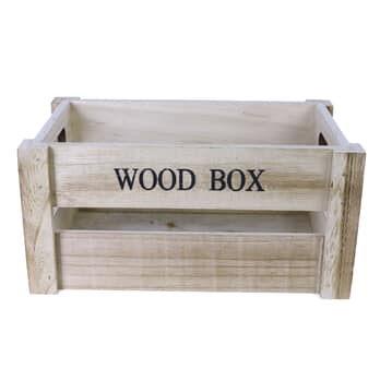 Drevená debnička WOOD BOX hnedá, šírka 20 cm 1