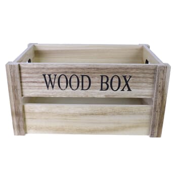 Drevená debnička WOOD BOX hnedá, šírka 30 cm 1