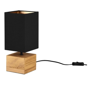 Stolná lampa WOODY čierna/prírodná 1