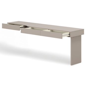 Písací stôl WOOW 11 pravá, šampanské/ílovosivá 2