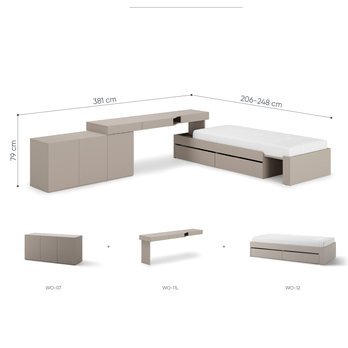 Študentská zostava WOOW 1 ľavá. ílovosivá 3