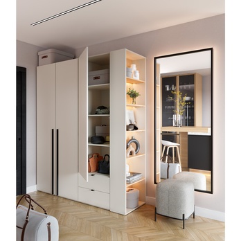 Šatníková skriňa WOOW 2 šampaň 7