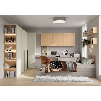 Šatníková skriňa WOOW 2 šampaň 11