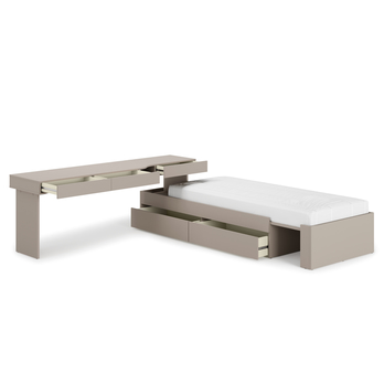 Študentská zostava WOOW 3 ľavá, ílovo sivá 1