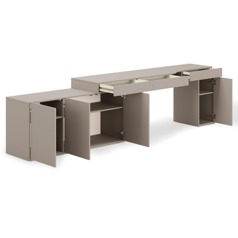 Študentská zostava WOOW 6 ľavá, ílovosivá 1