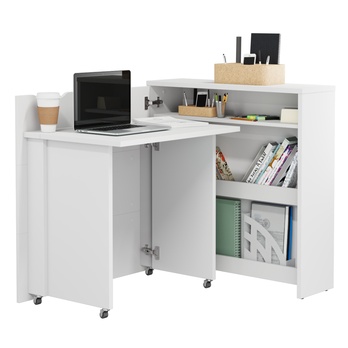 Písací stôl WORK CONCEPT 2 ľavá, biela 1