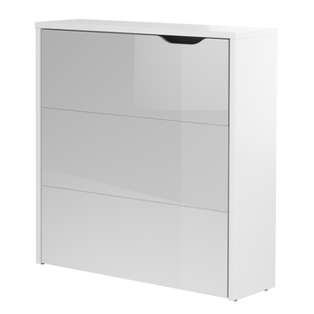 Písací stôl WORK CONCEPT 2 ľavá, biela vysoký lesk 2