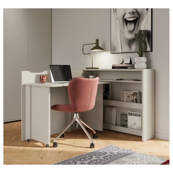 Písací stôl WORK CONCEPT ľavá, kašmír 1