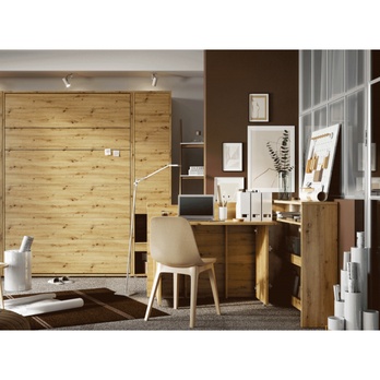 Písací stôl WORK CONCEPT ľavá, dub artisan 1