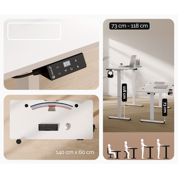 Písací stôl WORKSPACE 1 biela 9