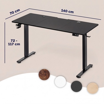 Písací stôl WORKSPACE 2 čierna 4