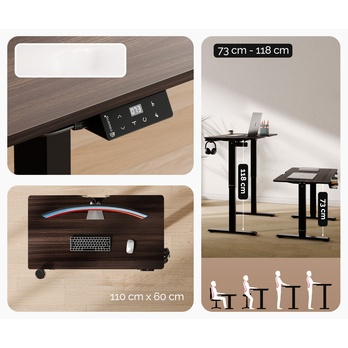 Písací stôl WORKSPACE 4 hnedá 3